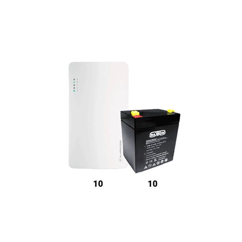 Kit de Alarma DSC SEM300 10 Pack - 10 Comunicadores con Baterías CBAT45AH