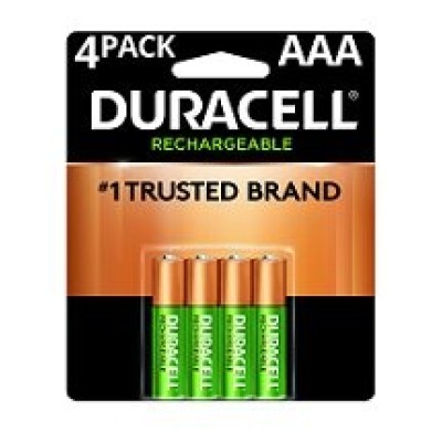 Pila DURACELL - Recargables - AAA - Recargable - 4 Piezas - 41333031187