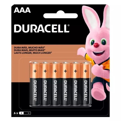 Pila Duracell 41333904481 - AAA - 6 Piezas - Alcalina - 41333904481