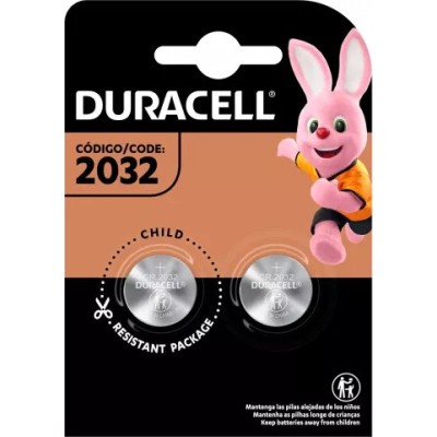 Pila de botón Duracell CR2032 - Litio - 2 Piezas - 5009886