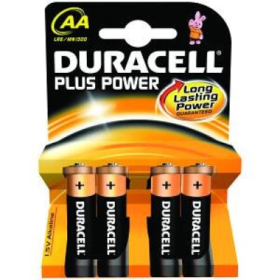 Pila Duracell MN1500B4 - AA - Alcalina - 4 Piezas - 41333001029