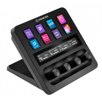 Teclado Elgato Stream Deck - Alámbrico - 8 Teclas - LCD - Negro - 10GBD9901