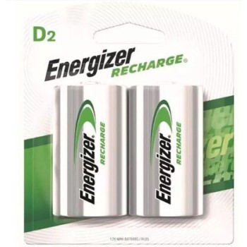 Pila Recargable Energizer D2 E0800700 - 2 Piezas