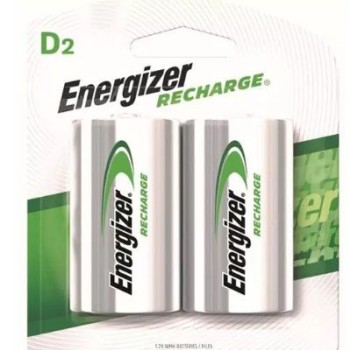 Pila Recargable Energizer D2 E0800700 - 2 Piezas