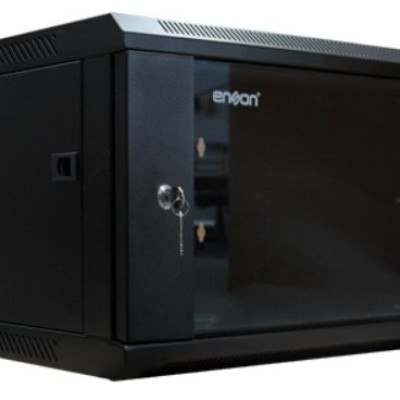 Gabinete Enson - 6U - Puerta con Ventana - Requiere Ensamble - ENS-RKGB6UD