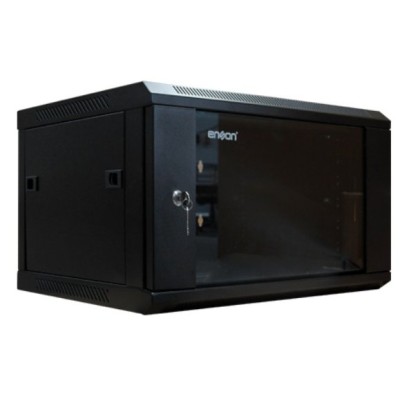 Gabinete Enson - 6U - Puerta con Ventana - Requiere Ensamble - ENS-RKGB6UD
