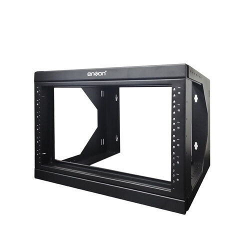 Rack de Pared Enson 6U Negro para Equipos de Red ENS-RKGO6U
