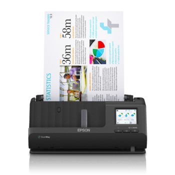 Escáner Epson ES-C380W - 30ppm - WiFi - USB 2.0 - Negro - Modelo B11B269201