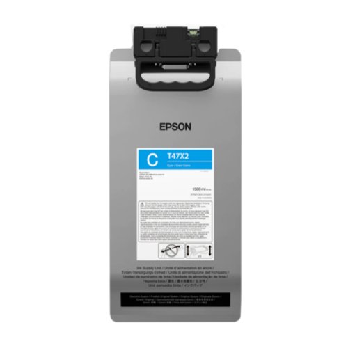 Tinta Epson UltraChrome DG T47X - Cian 1.5L para impresoras profesionales - Modelo T47X22N