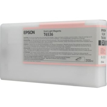 Tinta Epson UltraChrome HDR Ink T653 - Magenta Claro Vivo - 200ml - T653600
