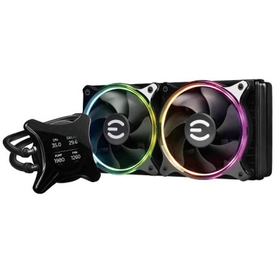 Enfriamiento Líquido EVGA CLCx - 2 Ventiladores - RGB - 400-HY-CX24-V1