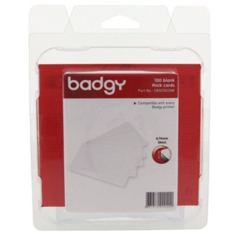 Tarjetas Evolis CBGC0030W - 30 Milésimas - para Badgy - 100 Piezas - CBGC0030W