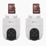 Kit 2x Cámaras IP Ezviz CS-H8C - 2MP - Lente 4mm - IR 30M - Wi-Fi + 2 Memorias Hiksemi MicroSD HS-TF-E1/32G - 32GB - CS-H8C/KM2