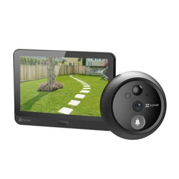 Videoportero Ezviz - Monitor 4.3" - Batería Recargable - Cámara 1080p- Inalámbrico -Negro - CS-HP4