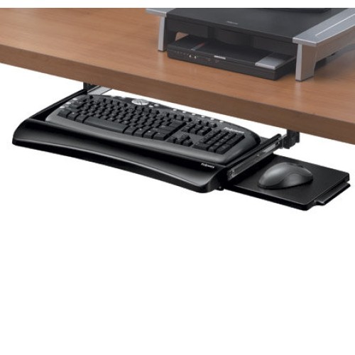 Bandeja para Teclado Fellowes Office Suites - 3 Ajustes de Altura - Negro Modelo 9140303