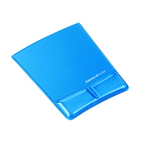 Alfombrilla para Mouse Fellowes con Descansa Muñecas - 25.4 x 20 cm Azul Modelo 9182201