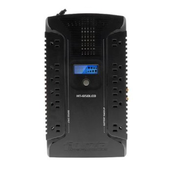 No Break Forza HT-650LCD - 650VA/390W - 12 Contactos NEMA 5-15R - Línea Interactiva - LCD - HT-650LCD