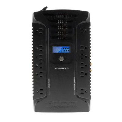 No Break Forza HT-650LCD - 650VA/390W - 12 Contactos NEMA 5-15R - Línea Interactiva - LCD - HT-650LCD