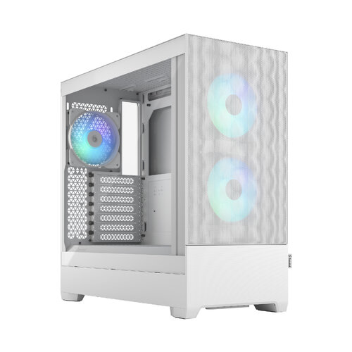 Gabinete Gamer Fractal Design Pop Air Blanco - ATX/Micro ATX/Mini-ITX - 3 Ventiladores RGB - Modelo FD-C-POR1A-01