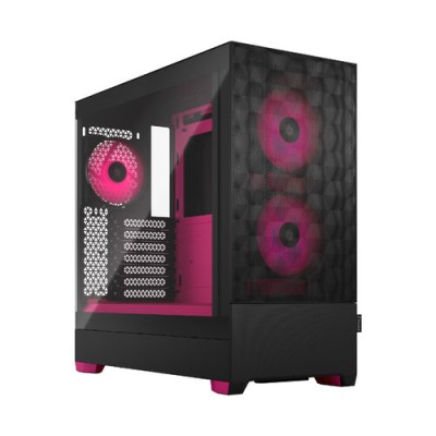 Gabinete Gamer Fractal Design Pop Air - ATX/Micro ATX/Mini-ITX - 3x Ventiladores - Panel Lateral - Negro Con Magenta - FD-C-POR1A-03 Gabinete Gamer Fractal Design Pop Air - ATX/Micro ATX/Mini-ITX - 3x Ventiladores - Panel Lateral - Negro Con Magenta - FD-C-POR1A-03