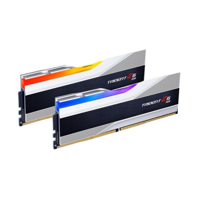 Memoria RAM G.SKILL Trident Z5 RGB - DDR5 - 32GB (2x16GB) - 5600MHz - UDIMM - para PC - Plata - F5-5600J4040C16GX2-TZ5RS