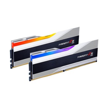 Memoria RAM G.Skill Trident Z5 RGB - DDR5 - 64GB (2x32GB) - 6400MHz - UDIMM - Plata - Para PC - F5-6400J3239G32GX2-TZ5RS