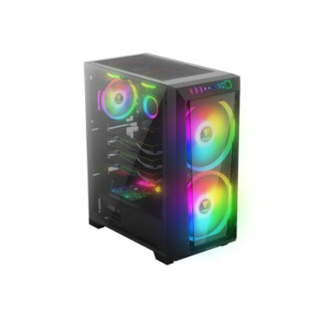 Gabinete Gamer Gamdias APOLLO M2 ELITE - Media Torre - ATX/Micro-ATX/Mini-ITX - 3 Ventiladores - Panel Lateral - Negro - GD-APOLLO M2 ELITE
