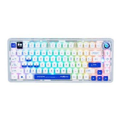 Teclado Gamer Game Factor KBG800 - Alámbrico/Inalámbrico - RGB - Gasket - KBG800