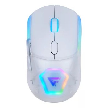 Mouse Gamer Game Factor MOW700 - Inalámbrico - RGB - Blanco - MOW700-WH