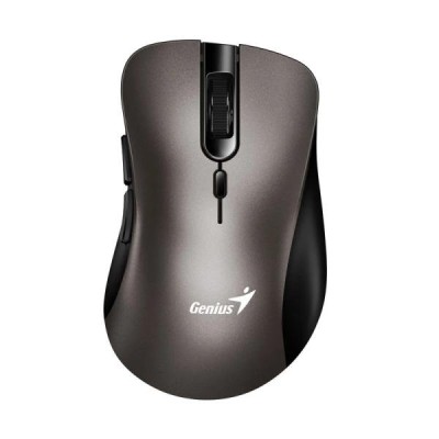 Mouse Genius Ergo 8100S - Inalámbrico - USB - 6 Botones - Titanio - 31030040402