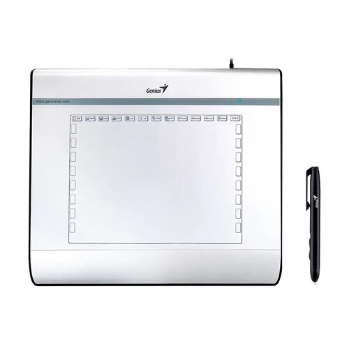Tableta Digital Genius EasyPen I608 6x8 Pulgadas - Bolígrafo Inalámbrico Gris - Modelo 31130001400