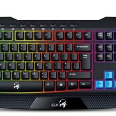 Teclado Gamer Genius Scorpion K215 - Alámbrico - USB - Inglés - Negro - 31310474101