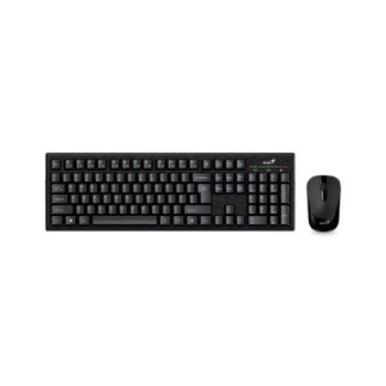 Kit Teclado y Mouse Genius KM-8101 Inalámbrico USB Multimedia Negro