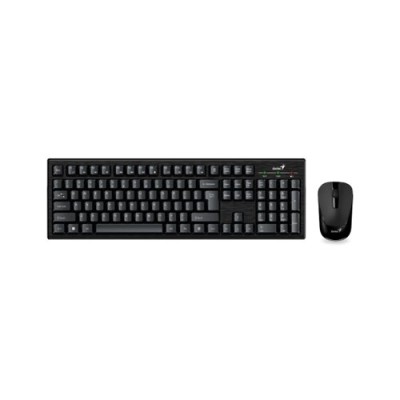 Kit Teclado y Mouse Genius KM-8101 - Inalámbrico - USB - Multimedia - Negro - 31340014401