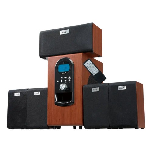Sistema de Sonido 5.1 Genius SW-HF5.1 600 II - 200W RMS - Subwoofer 8 pulgadas 75W