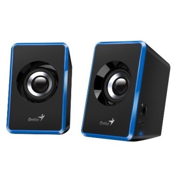 Altavoces Genius SP-U125 - Alámbrico - 3.5mm - 3W - Negro con Azul - 31730042402