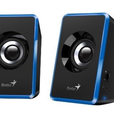 Altavoces Genius SP-U125 - Alámbrico - 3.5mm - 3W - Negro con Azul - 31730042402