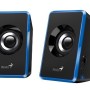 Altavoces Genius SP-U125 - Alámbrico - 3.5mm - 3W - Negro con Azul - 31730042402