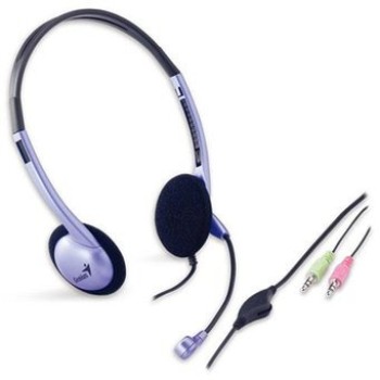 Diadema Genius HS-04S - Alámbrico - 3.5mm - Micrófono - Azul - 31710156101