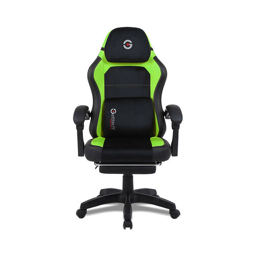 Silla Gamer Getttech Ergonómica - Soporta 120 kg - Negro con Verde - Modelo GAR-GAOPY-G2-GR