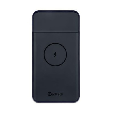 Cargador Inalámbrico Getttech GBN-P10MP-01 - 10000 mAh - MagSafe - USB- Negro - GBN-P10MP-01