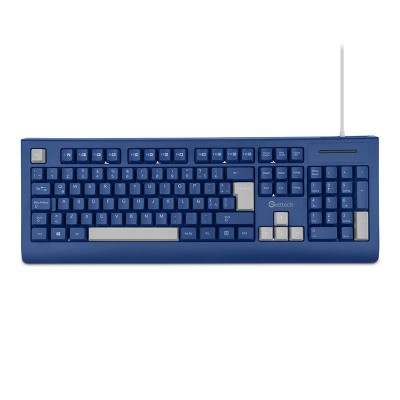 Teclado Getttech GGK-ESMWR-02 - Alámbrico - Español - Azul con Blanco - GGK-ESMWR-02-BL