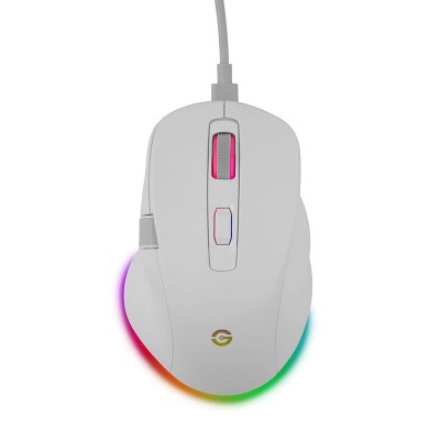Mouse Gamer Getttech GGM-RGBTR-01 - Inalámbrico/Alámbrico - 7 Botones - Blanco - RGB - GGM-RGBTR-01-WH