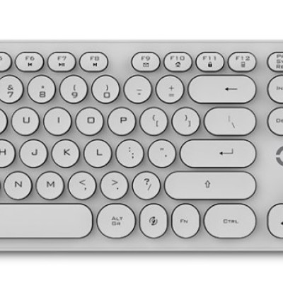 Teclado Getttech Ignite - Alámbrico - USB - Multimedia - Blanco - GTI-28201B