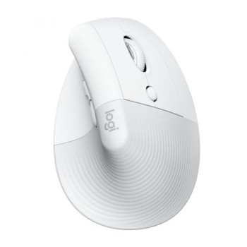 Mouse Logitech Lift Vertical - Inalámbrico - 6 Botones - Blanco - 910-006469
