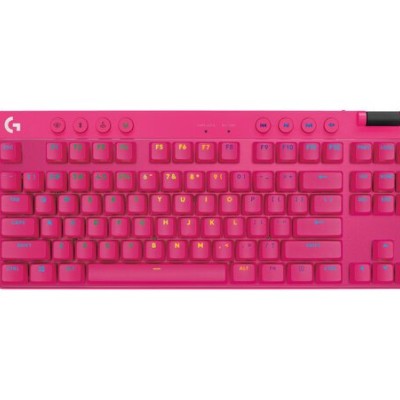 Teclado Gamer Logitech G PRO X TKL - Inalámbrico - Magenta - RGB - 920-012154