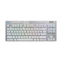 Teclado Gamer Logitech G915 X LIGHTSPEED TKL - Inalámbrico - Inglés - Multimedia - RGB - Blanco - 920-012732