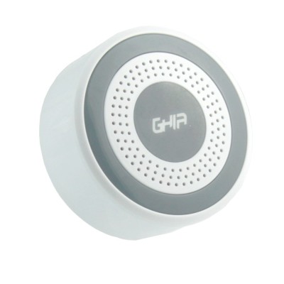 Sirena Inalámbrica GHIA Horus GAL-002 - Wi-Fi - Comandos de Voz - Blanco - GAL-002