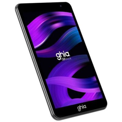 Tablet GHIA a8 Book - 8" - Octa Core - 4GB - 64GB - Cámara 2MP/5MP - Android - Negro con Turquesa - GA8N2N