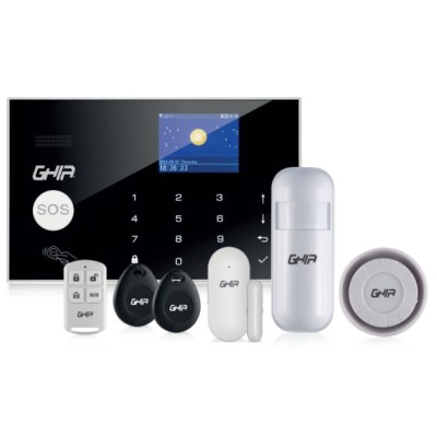 Kit de Alarma Integral Smarthome GHIA GAL-007 - Panel Táctil - Pantalla a Color - Wi-Fi - GAL-007